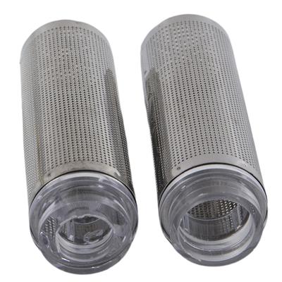 Filtro de Acero Inoxidable para Acuario Acuario Peces Gambas Red de Malla Filtro Metal Tubo Prefiltro Accesorio
