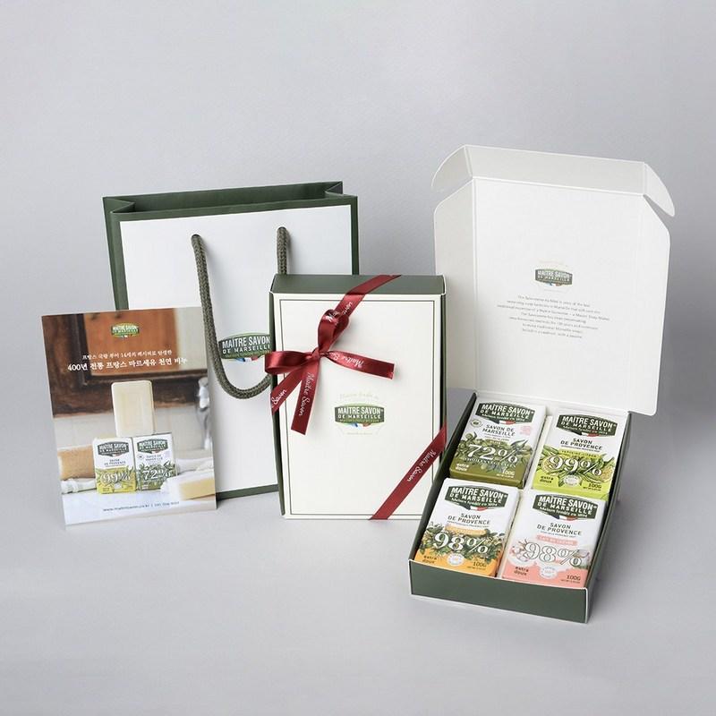 Mattersavon Marseille Provence Natural Scented Cleansing Soap 4-Piece Gift Set, 1 Set