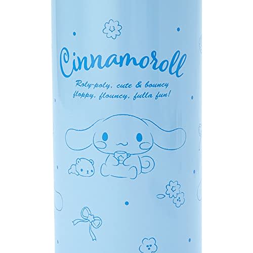 Sanrio Children's Water Bottle, Approx. 620ml (with cup and inner cap), Approx. 670ml (with cap unit), 2-Way Stainless Steel Bottle with Pouch, Cinnam