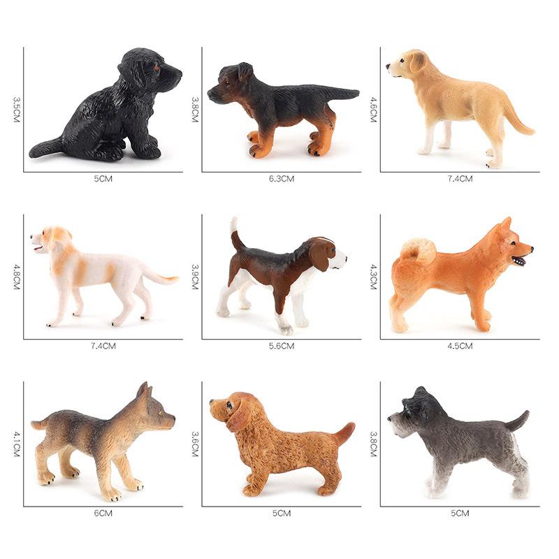 Mini Cute Vivid Dog Figurine Home Decor Simulation Mini Dog Model Miniature Dog Living Room Desktop Ornament Bonsai Decoration