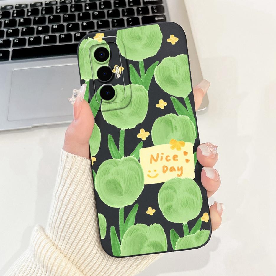 For Tecno Pova 3 Case LF7n Stylish Candy Panted Cover Shockproof Phone Case For Tecno Pova 3 Pova3 Soft Fundas 6.9'' Matte Coque