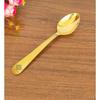 Hochwertiges Dessertlöffel-Set aus Messing mit Futterdesign, perfekt für den Einsatz zu Hause, in der Küche oder im Restaurant, 17,8 cm lang (Packung mit 6)