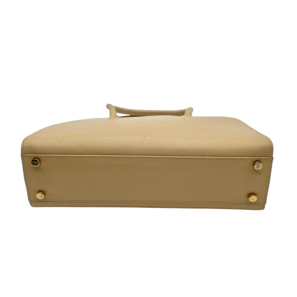 Used Salvatore Ferragamo HandbagHandbag Beige Leather Women