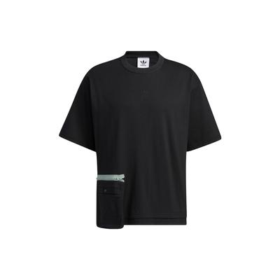Originals Pocket Zip Crew Neck Short Sleeve T-Shirt Men Tops Black HY7245