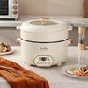 Multi-Functional Electric Cooker: All-in-One Pot for Hot Pot, Stir-Fry, Rice Cooking, Frying, Grilling, and Steaming.