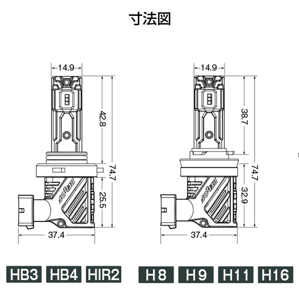 BELLOF LED světlomet mlhové světlo 6500K 5000lm Precious Ray Z2 (H8/H9/H11/H16/HB3/HB4/HIR2)