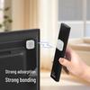 Magnetic No-Punch Wall-Mount Hook & Remote Holder