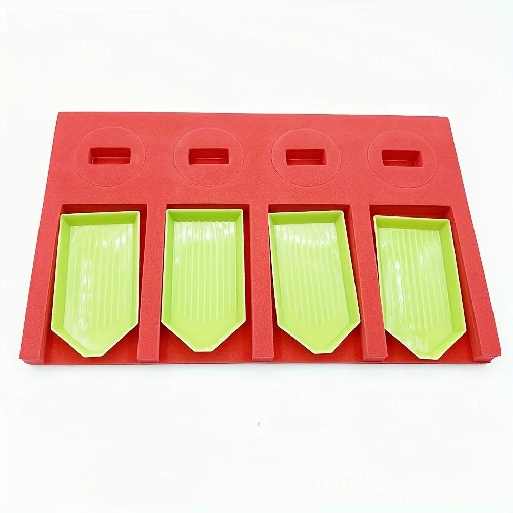 

1 шт. Органайзер-лоток для аксессуаров для алмазной вышивки для контейнеров для хранения красный