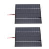 2 Pcs 2W 12V Solar Panel 110x136mm Polycrystalline Silicon Solar Panel Charger with Electronic Wire