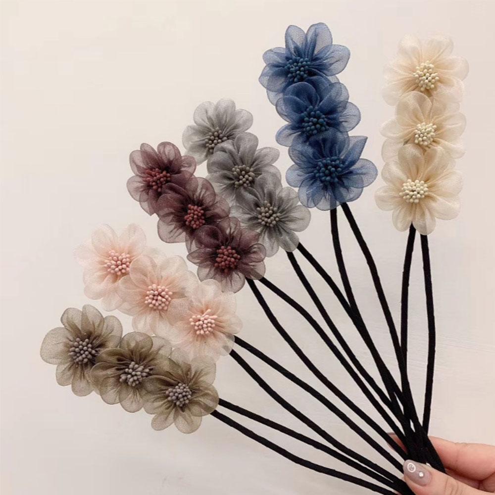 

Fashion Lazy Haircut Korean Artifact Disk Hair Sticks Ball Head Hair Bun Maker Hair Accessories