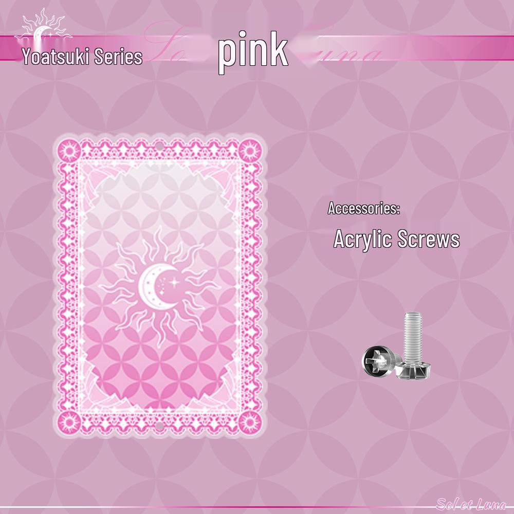 Yaoyue Series Acrylic Anime Card Display Frame with Colored Interlayer - Small Valley Beauty Storage Box