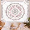 Boho Floral Rectangle Wall Tapestry Hanging Background Cloth Mandala Wall Art For Bedroom Decor