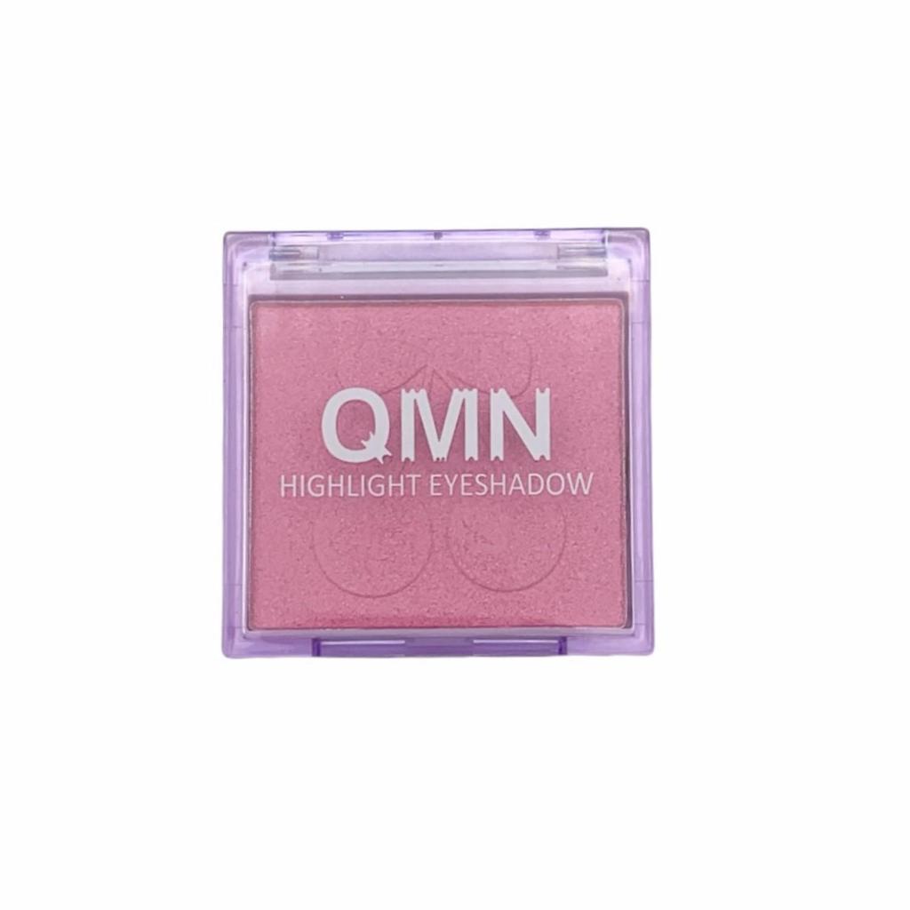 QMN Brilliant Shimmer Eyeshadow: Fine Glitter, Single Palette for Students, Affordable Color Makeup.