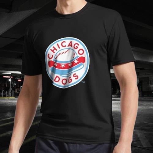 the chicago dogs Active Logo T-Shirt Funny Size Mode American T-shirt S