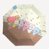 1pc BT21 Characters Outdoor Umbrella - Automatic Opening/Closing, Portable 3-Fold Design, 8-Rib Iron Frame, Perfect Gift for Fans, Travelers, Dai