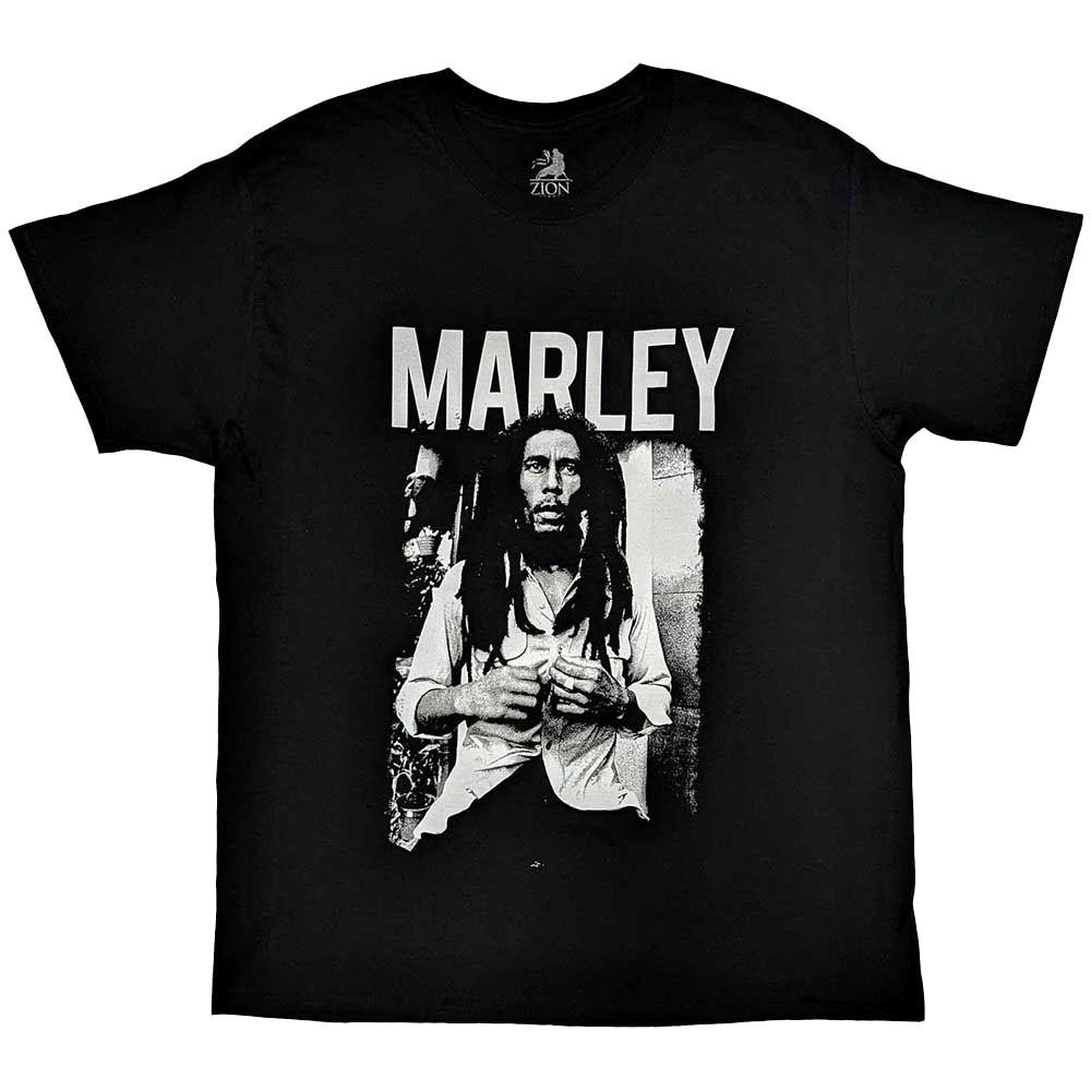 Bob Marley Black And White Logo T Unisex T-Shirt XXXXL