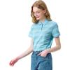 HAZZYS Women's Colorblock Stripe Loose Polo Shirt