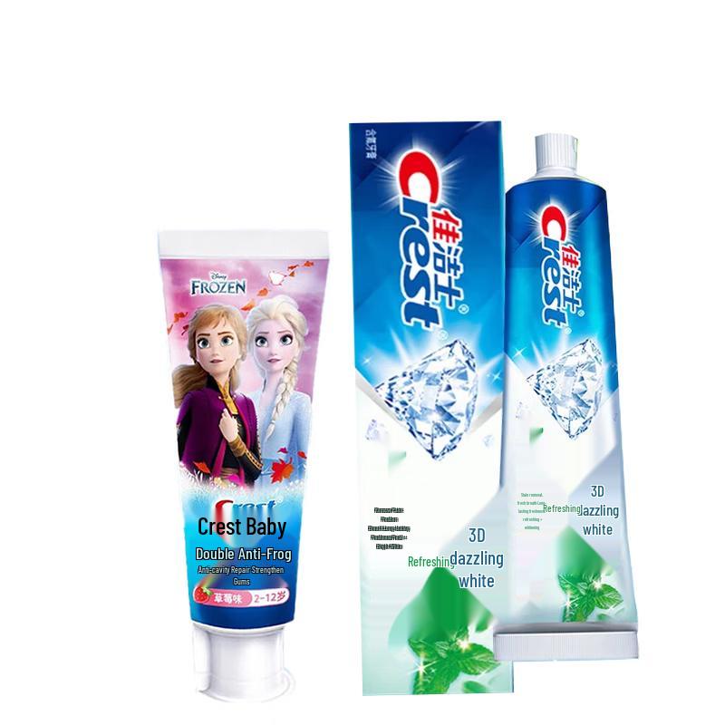 Crest Kids & 3D White Toothpaste Set