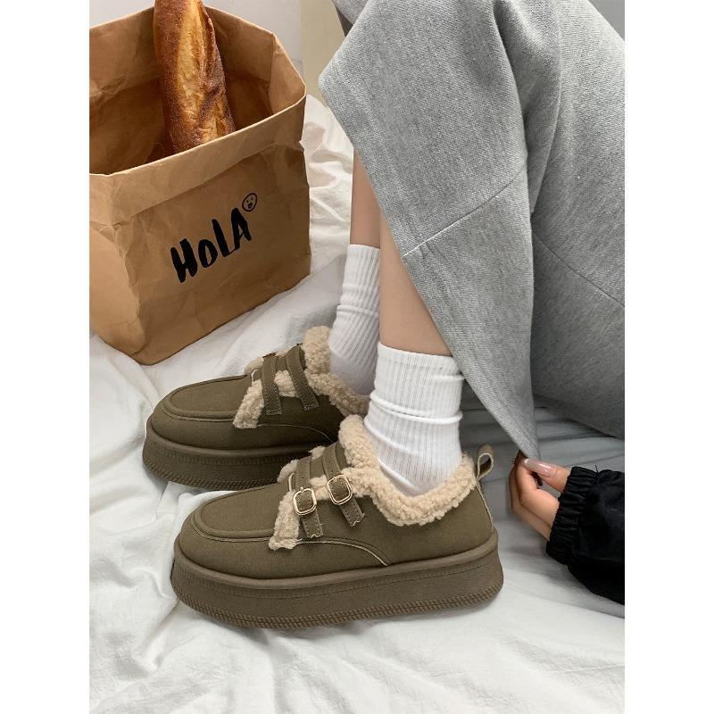 Winter New Thick-soled Velvet Casual Shoes Women's Casual Snow Boots 2668