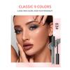 QIBEST Eyeshadow Liquid Matte Pearl Fine Flash Dark Black System of Europe and The United States Punk Smoky Makeup Eyeshadow Liquid