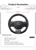38CM Protiskluzový potah volantu do auta Textura karbonových vláken Pro Lexus F SPORT ES RX NX LS UX LM LX GX LC RZ IS CT GS RC HS SC