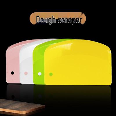 Plastic Faceted Baking Dough Scraper - Knife for Flour, Cream, and Food Inspection