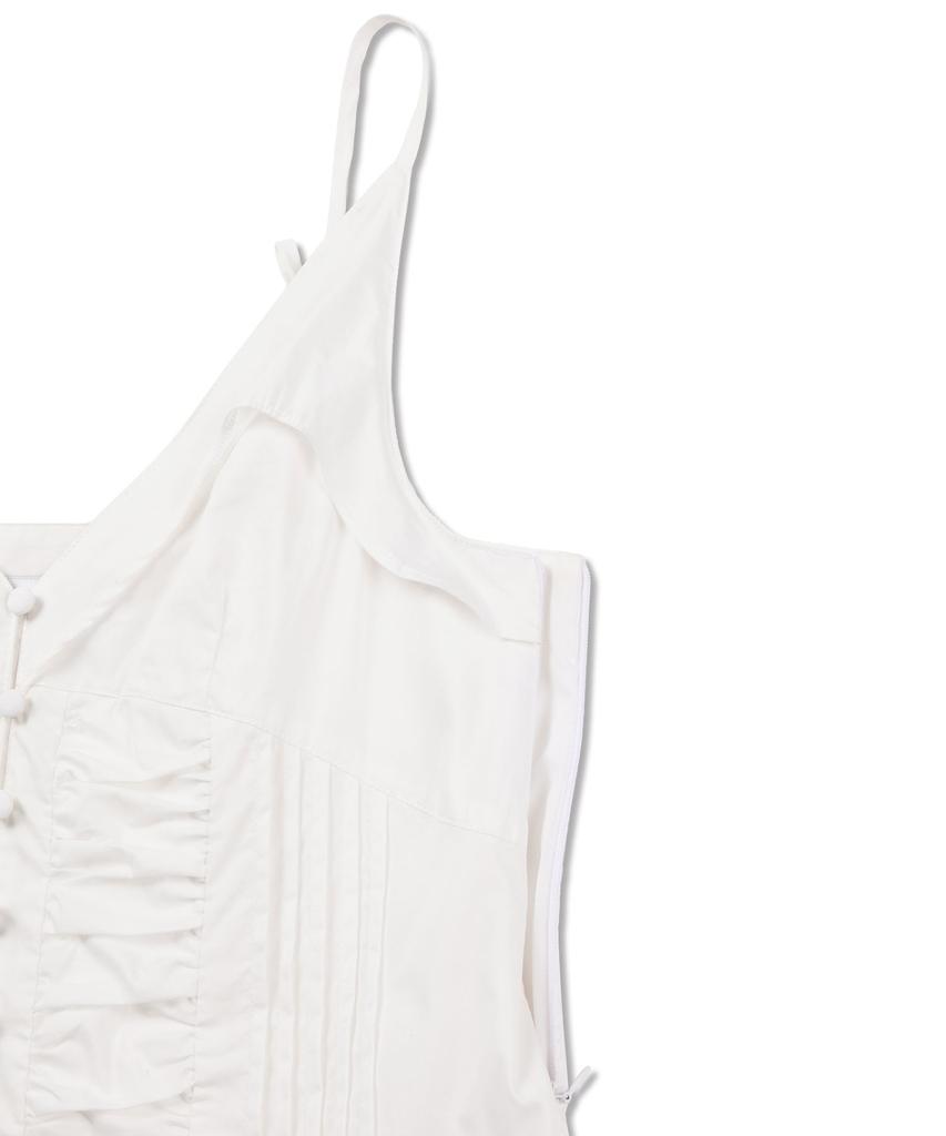 Michikoleondeonkosino Asymmetrical Frill Dress White