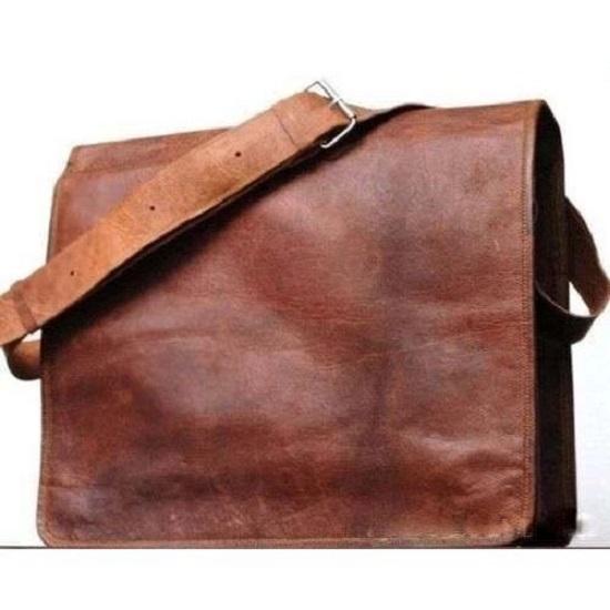 Bag Leather Genuine Messenger Shoulder Men Crossbody Men's Briefcase Vintage New