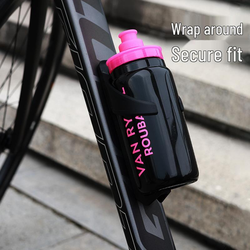 Bicycle Aerodynamic Water Bottle Holder with AirTag Locator for Anti-Lost Positioning