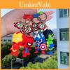 Adorable Silicone Superhero Keychain Spiderman Hulk Iron Man Captain America