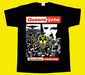QUEENSRYCHE OPERATION MINDCRIME'88 Short Long Sleeve Black T Shirt