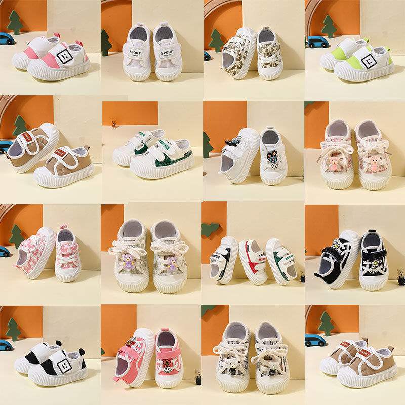 

2025 осень и зима обувь для девочек бархатные детские хлопковые туфли печенье детские кеды на мягкой подошве маленькие ароматные парусиновые туфли 32 yards inner length 19cm