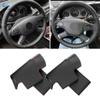 Impletituri pe volan interior auto pentru Mercedes Benz Clasa E W212 2009 2010 2011 2012 Accesoriu de ornamentare a capacului din piele din microfibra