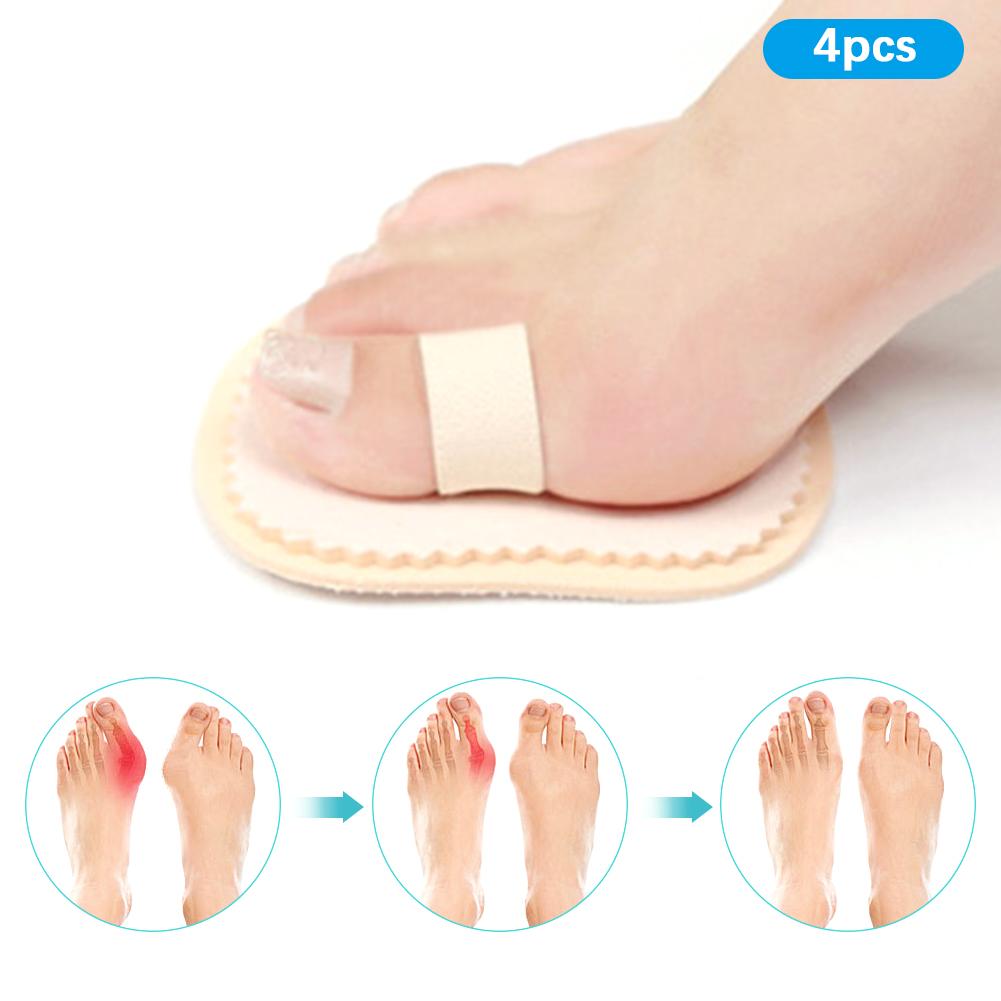 4pcs Toe Straightener Separators Protector Bunion Splint Corrector Toe Spacer Cover Guard1 Hole