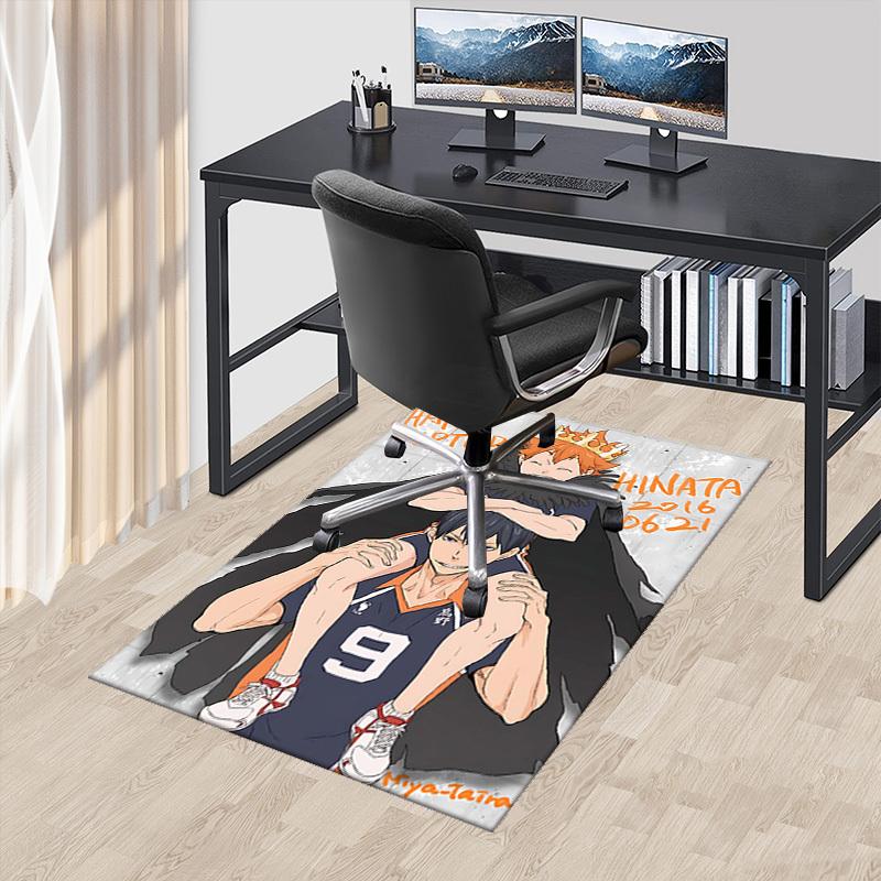 

1pc Hinata Happy Birthday Chair Mat, Anime Cartoon Design Office Chair Pad, Non-Slip Carpet for Desk, Seasonal Gift for Fans.I061 60cm by 90cm
