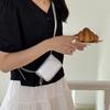 Neue PU-Leder Münzbörse Einfarbige Verstellbarer Schultergurt Umhängetasche Kleine Quadratische Tasche Damen