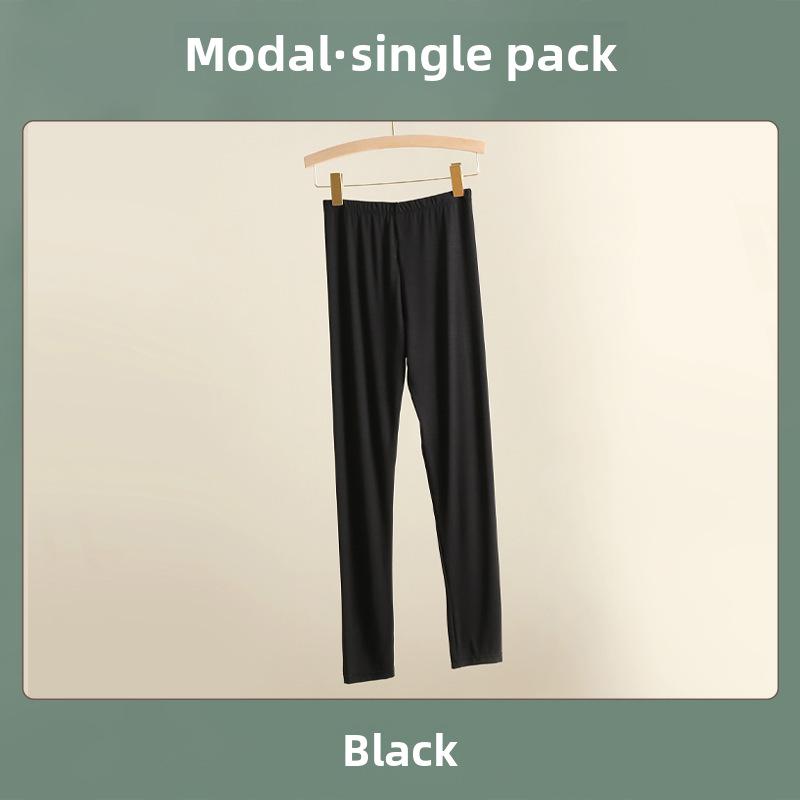 Pantalon d'automne en modal pour femme, pantalon moulant en coton élastique, sous-vêtements chauds de sport et de yoga grande taille