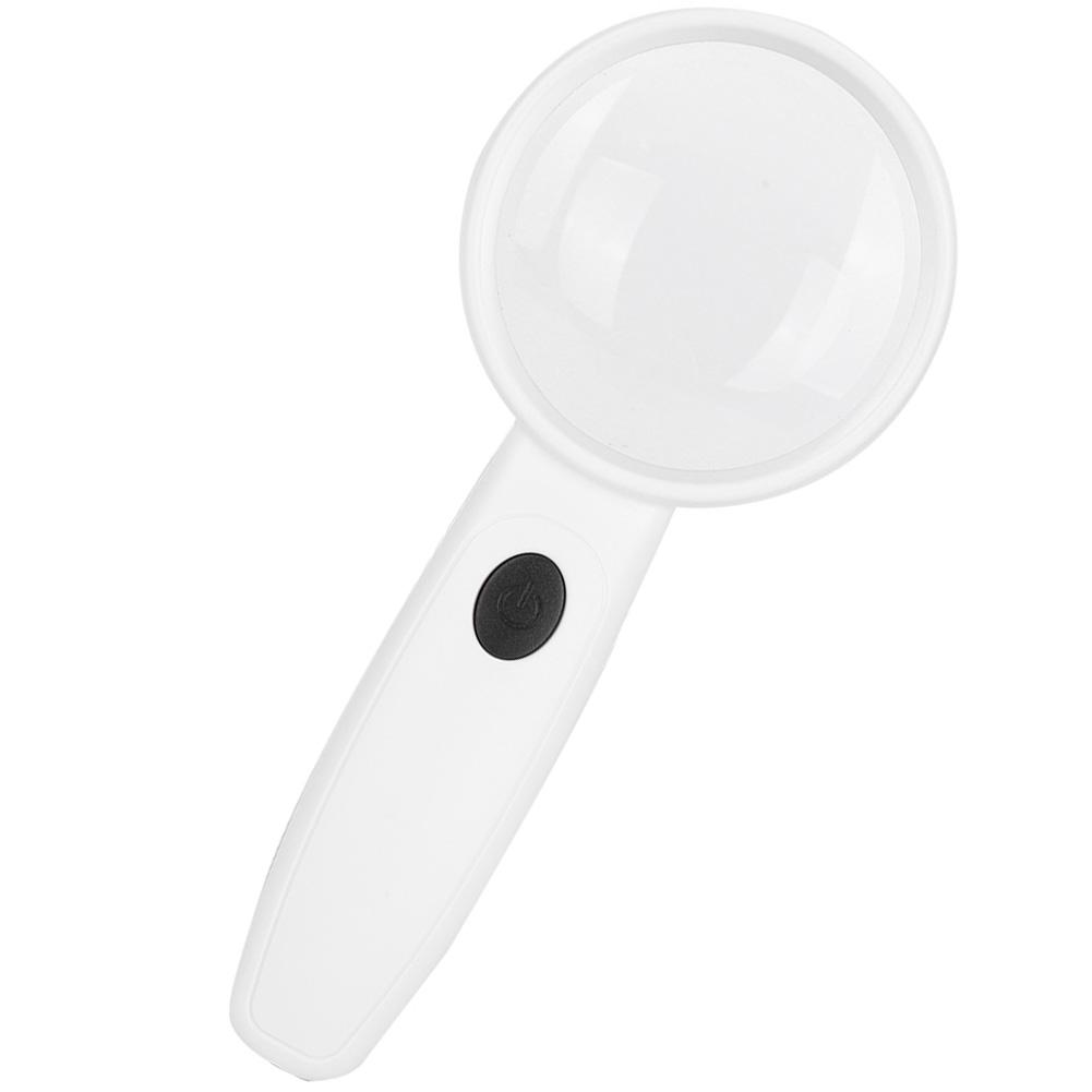 Magnifier HandHeld HighDefinition LED Light ABS Acrylic Charging Reading Magnifying Glass