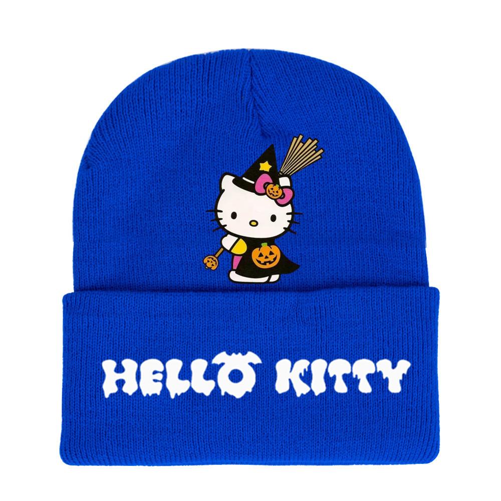 Halloween Printed Knit Cap For Winter Teens And Cartoon Enthusiasts
