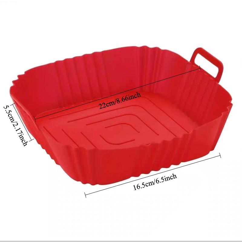 

Силиконовые аэрофритюрницы, противень для выпечки, многоразовая аэрофритюрница, аксессуары для сковороды для пиццы, антипригарная силиконовая подкладка для аэрофритюрницы, кухонные гаджеты вино красного