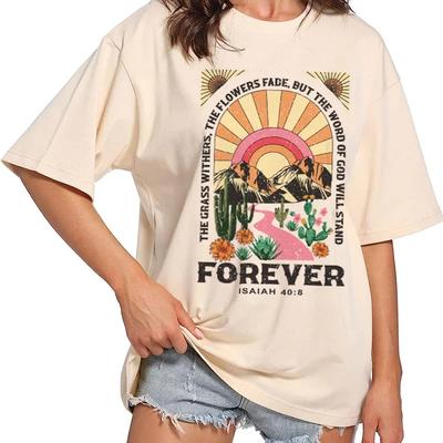 Süße Bibelvers Grafik T-Shirts Vintage Ästhetik Christliche Inspirierende T-Shirts Glaube Religiöse T-Shirts Damen Kurzarm Oberteile