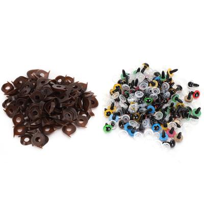 100pcs Mix Color Plastic Safety Eyes Plastic Doll Eyes Doll Making Safety Eyes  Amigurumi