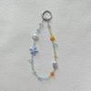 1pc Summer Cute Starfish Beaded Wristlet Versatile Phone Case Car Keychain Bag Charm Accessory Handbag Chain Pendant Accessories