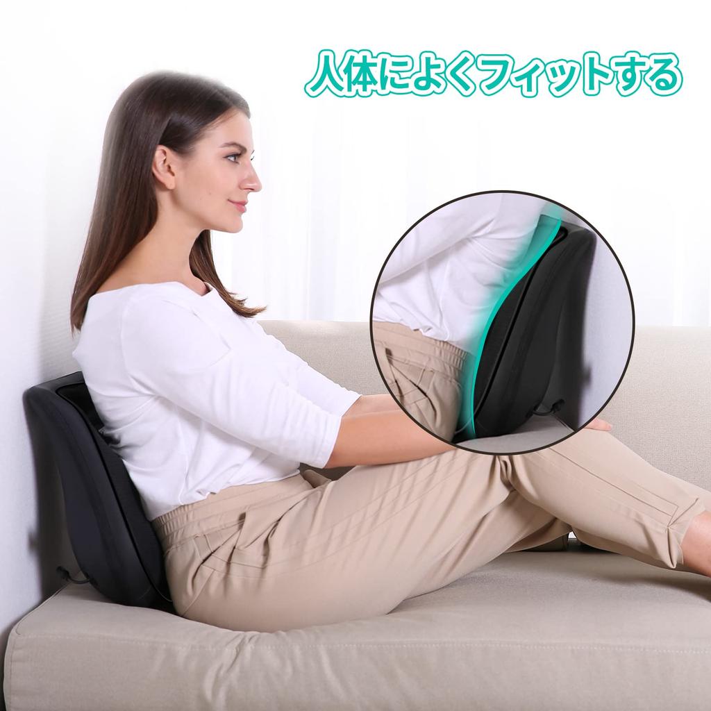 oCuZen Back Massage Massage Cushion Device Lower Back Massage Massage Seat Massage Machine with Heater Gift for Stress Home Use [Medical