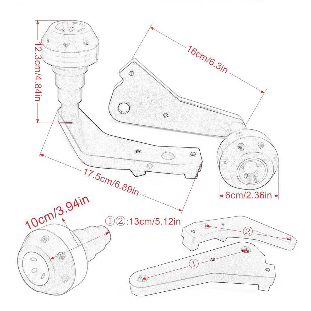 Dla HONDA CBR600RR CBR 600 RR CBR 600RR 2009-2017 Motocykl CNC Osłona Silnika Slider Ramy Osłona Owiewki Ochraniacz Podkładka Awar.
