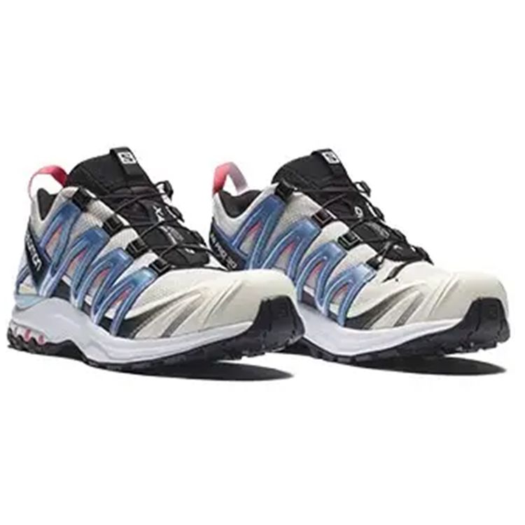 SALOMON Xa Pro 3D Fabric Shock Absorbing Non-Slip Durable Low-Top Outdoor Functional Shoes Unisex Shoes Gray Blue 471567