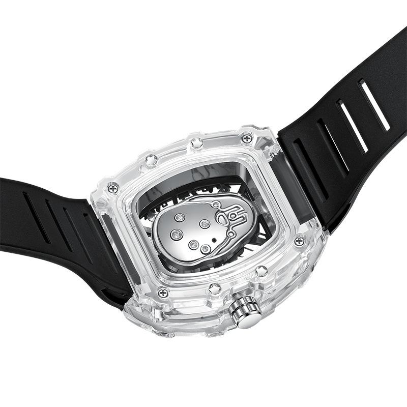 UTHAI BK145 Fashionable Man watch, transparent hollow wine barrel shaped quartz watch, waterproof clock gift watches for man