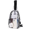 TINYAT Bolsa Transparente, Bolsa de Corpo Transparente, Bolsa de Ombro, Impermeável, Aprovada para Estádios, Grande Capacidade, Multifuncional, Lazer, Bolsa Transversal,