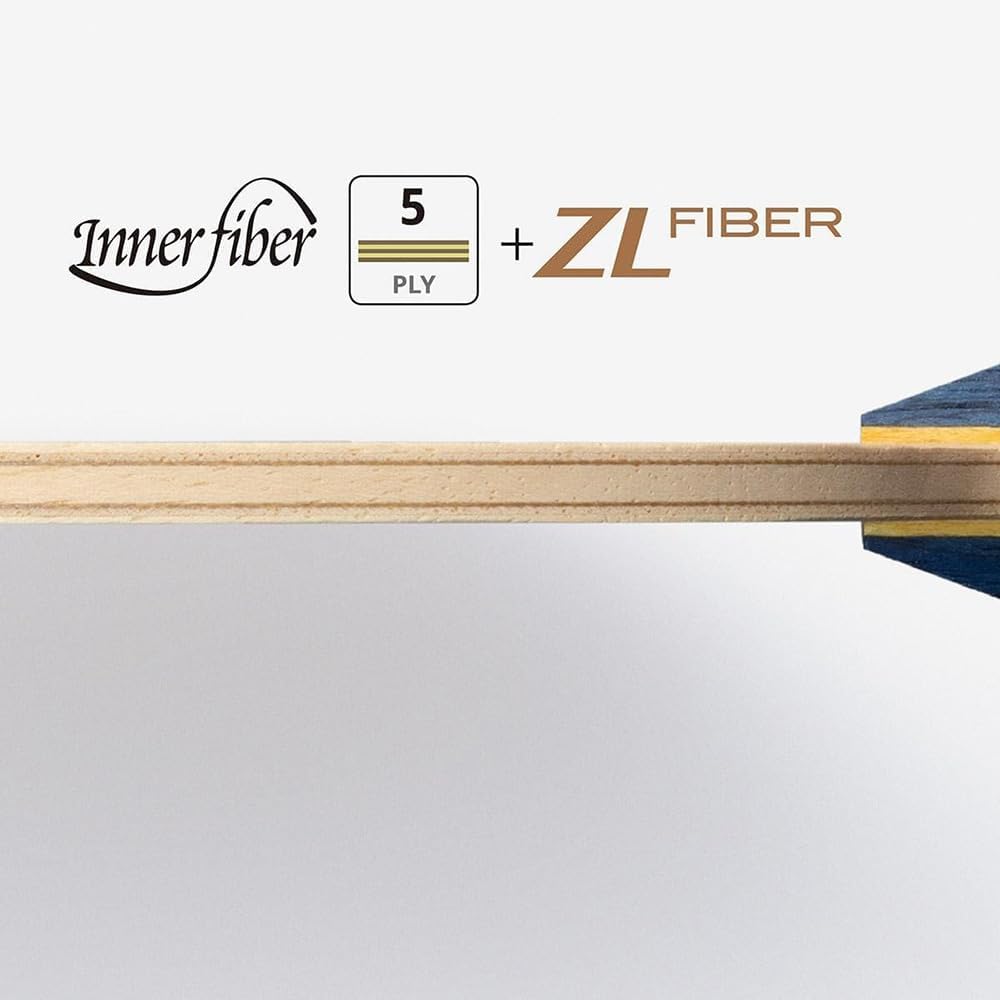 Butterfly Innerforce Layer ZLF FL Table Tennis Racket Flared Handle Defensive 36691
