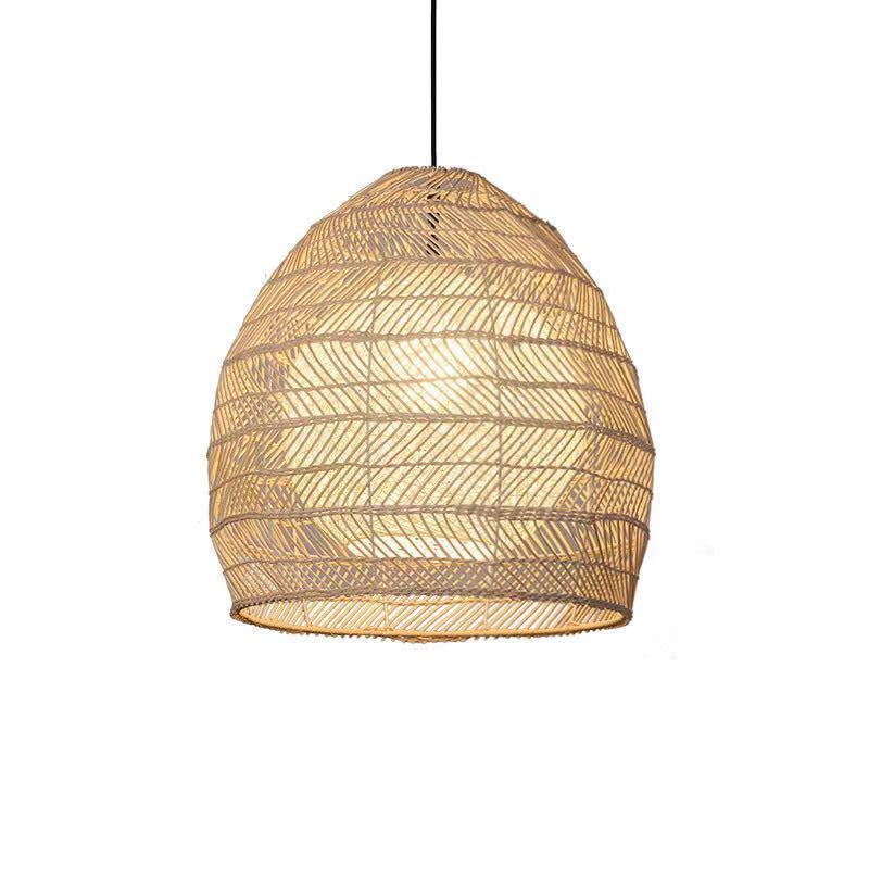 Japanese Rattan Pendant Light for Restaurant, Bar, Bedroom, Study, Tea Room, or Tatami Homestay